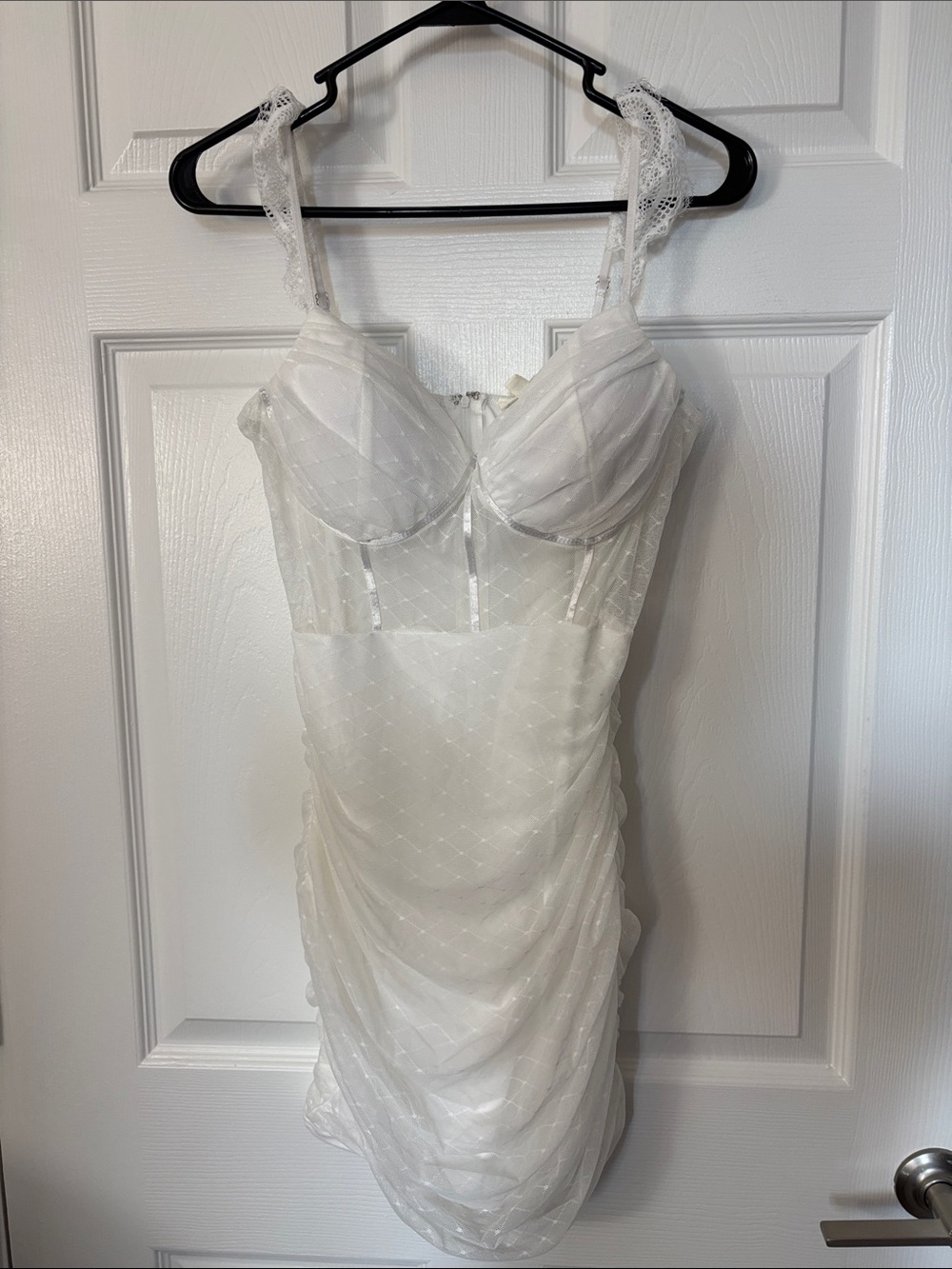 NWT Forever 21 White Lace Bustier Dress